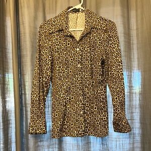Vintage Groovy Brown Shirt